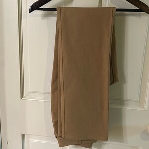 St. John Carmel colored straight leg pants.  Never worn. Inseam 31.5 inches.